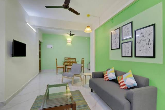 Luxury 2Bhk Apartment Near Calangute Baga Beach With Pool Ngoại thất bức ảnh