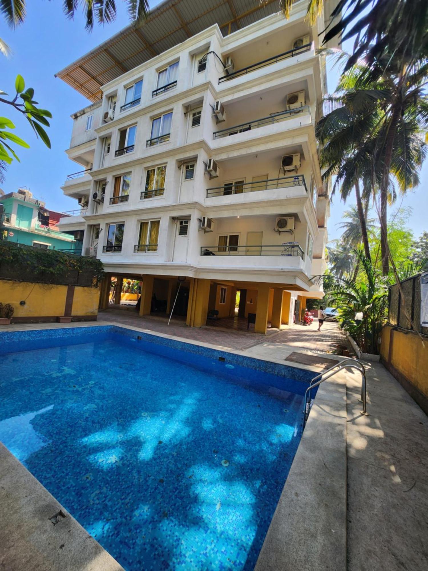Luxury 2Bhk Apartment Near Calangute Baga Beach With Pool Ngoại thất bức ảnh